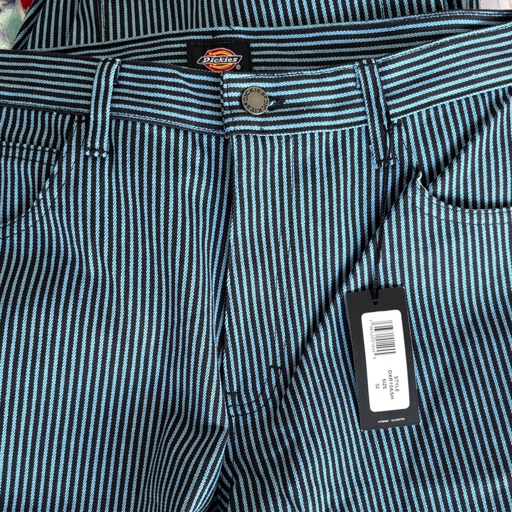 Dickies Black and Blue Pinstripe Pants